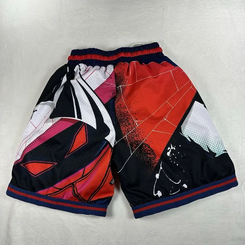 Project X SVNS Spider Man Basketball Shorts Mens Medium Mesh Zip